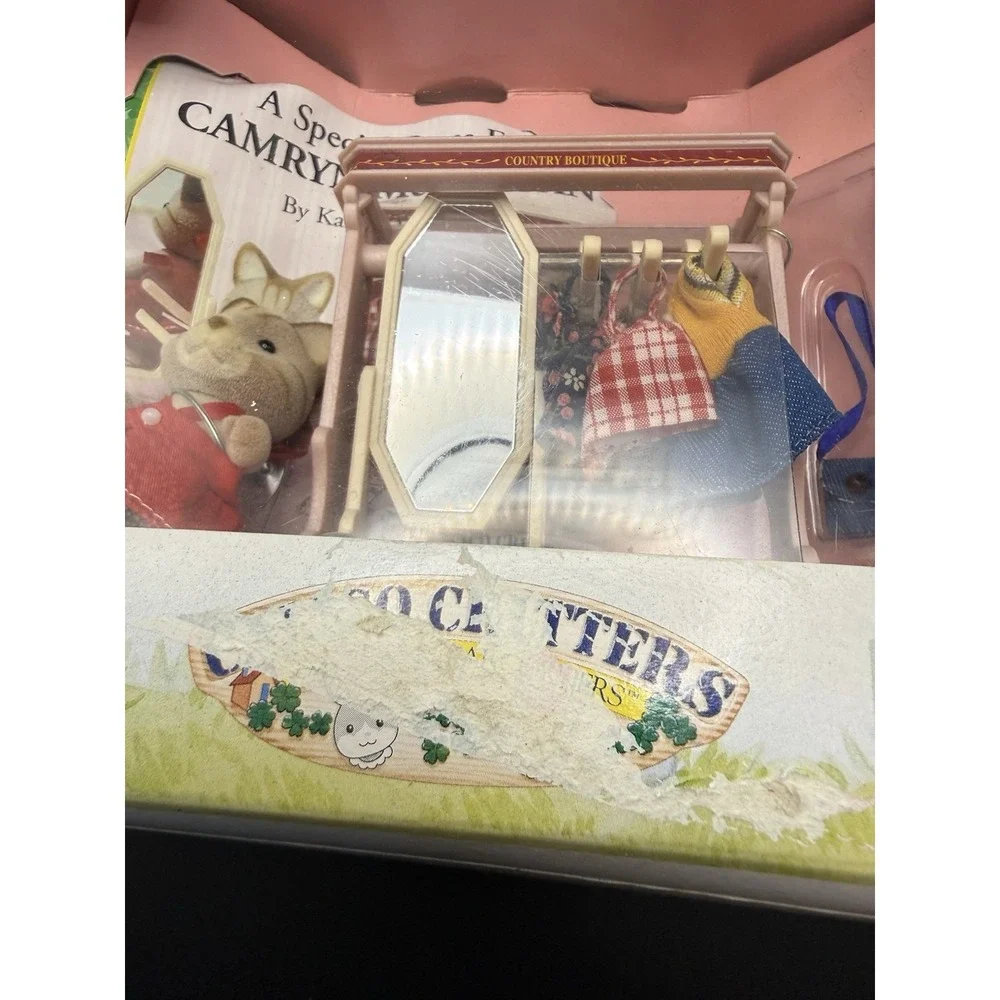 Vintage Calico Critters CC1963 A Special Dress For Camryn McKee an NIB Tabby Cat